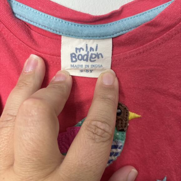 Mini Boden Song Bird Tee - Picture 4 of 5